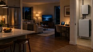 Essential home appliances operating with an installed solar battery