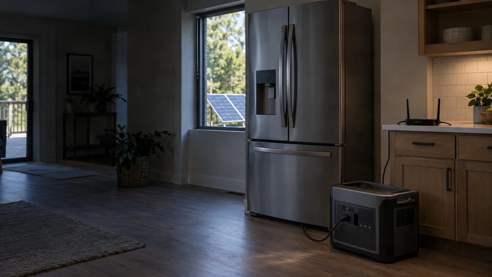 Solar Battery Backup for Refrigerator